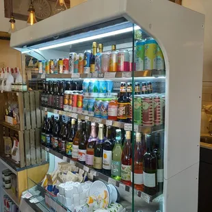 Lots of drinks to grab and additional ones to order off the menu.