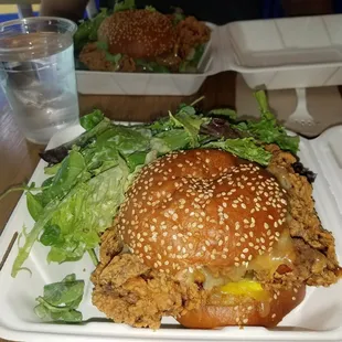 The chicken sandwich - very crispy and SO much chicken!