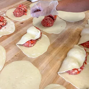 food, donuts, dough desserts