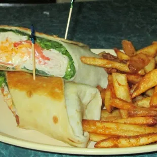 Many, many home made wraps.