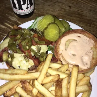 Spicy Burger with Chipotle Ranch