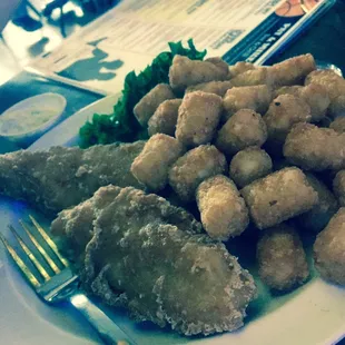 Beer batter fish &amp; tots!