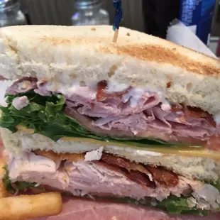 Club sandwich. Excellent.