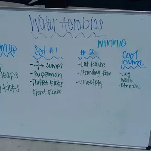 Aquatic center Water Aerobics class. Saturdays in August 11:30-12:15