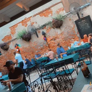 people sitting at tables