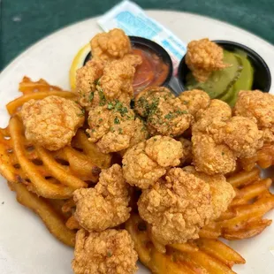 Fried Shrimp and fries.