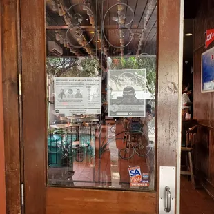 No sign stating there is a cover charge.