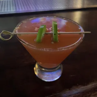Spicy and hot cocktail
