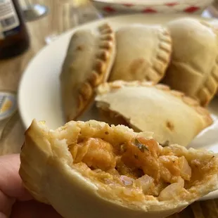 Inside of Shrimp Empanadas