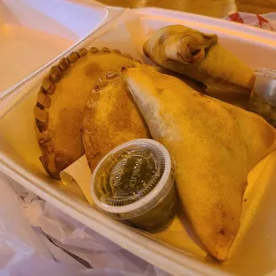 Beef Empanada and Arab Empanada Both were delicious!