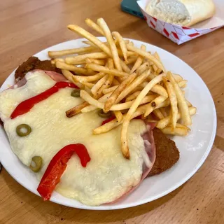 Beef Milanesa Napolitana Plate