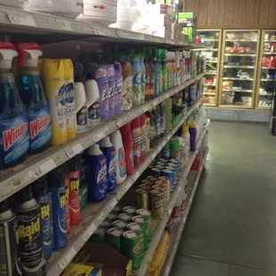 All kinds of cleaning supplies!
