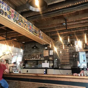 a man sitting at a bar