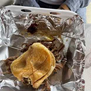 Pulled pork sandwich