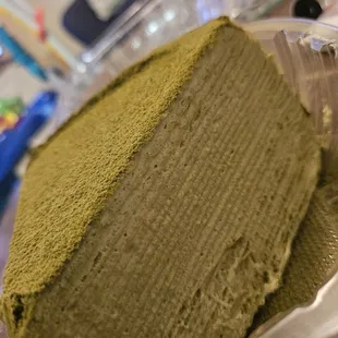 Green tea matcha crepe