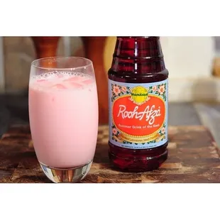 A lovely rose water syrup, makes a very refreshing summer drink.