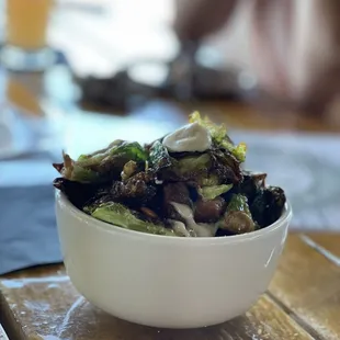 Side of Brussel Sprouts (hold the cheese - so unnecessary).