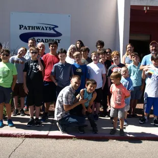 Our students on the first day of classes in August 2017.