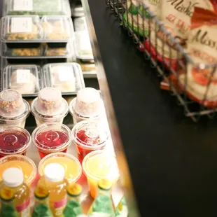 a variety of food items