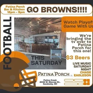 Happening this Saturday night.