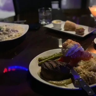 a plate of food on a table