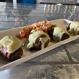 Stuffed Filet mignon bites