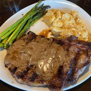 Succulent ribeye, steak