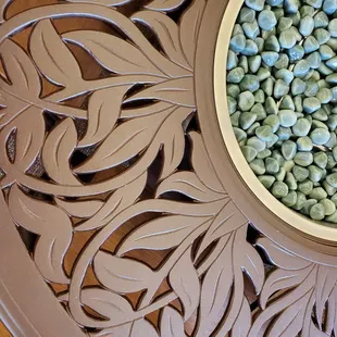 Cast Fire Pit with glass