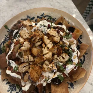 Fatteh with chicken