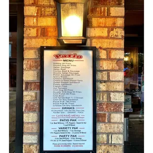 Menu @ Patio 1503 W Taylor St, Chicago, IL Little Italy Chicago FastFood . Italian Beef HotDogs Polish Sausage Tomales.Cash Only.ATM. Cool!