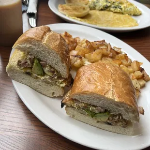 Sunrise scramble sandwich