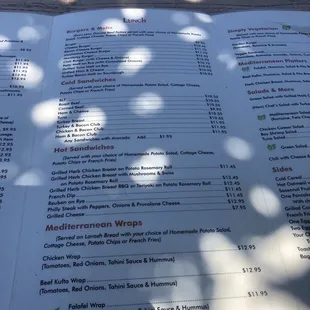 menu, sushi and sashimi