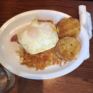 Corned Beef Hash and Eggs
