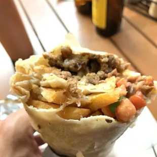 Super Burrito with fries instead of rice