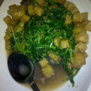 Kangkong with Tofu