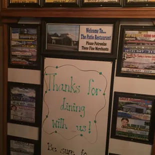 This is exactly what you see when you walk into the building" A sort of "WALK OF FAME"