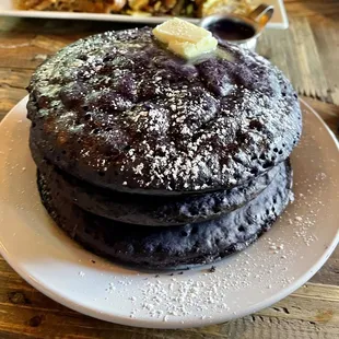 Ube pancakes