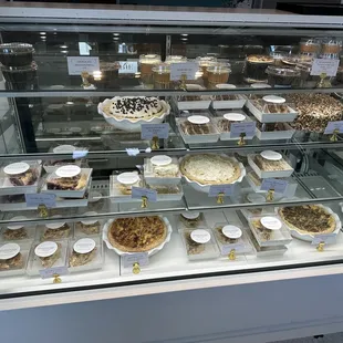 a variety of pies