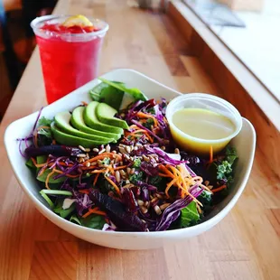Kale beet avocado salad