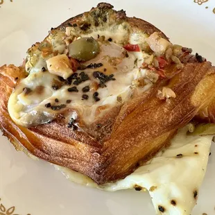 Mediterranean Breakfast spanakopita creation