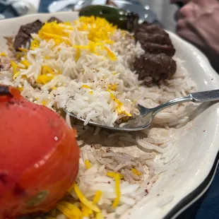 Koobedeh and lamb combo.