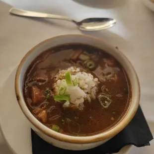 Smoked chicken and sausage gumbo