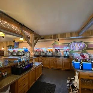 the tasting area