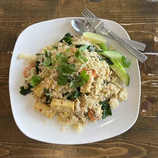 Thai fried rice with tofu