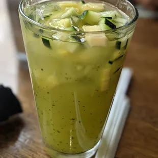 Pineapple cucumber agua fresca