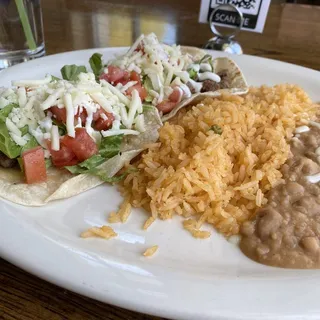 Soft Taco Plate Lunch Special