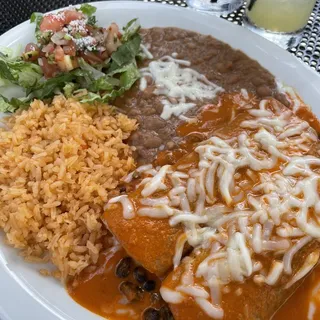 Enchiladas Rojas Lunch Special