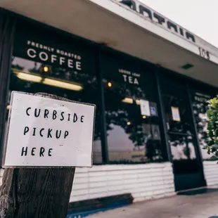 Curbside Pickup through
 PatriaCoffee.com