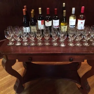 A small gathering at Joslyn Castle in Omaha. PC and C pouring wine