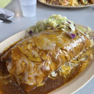 Carne Asada wet burrito
